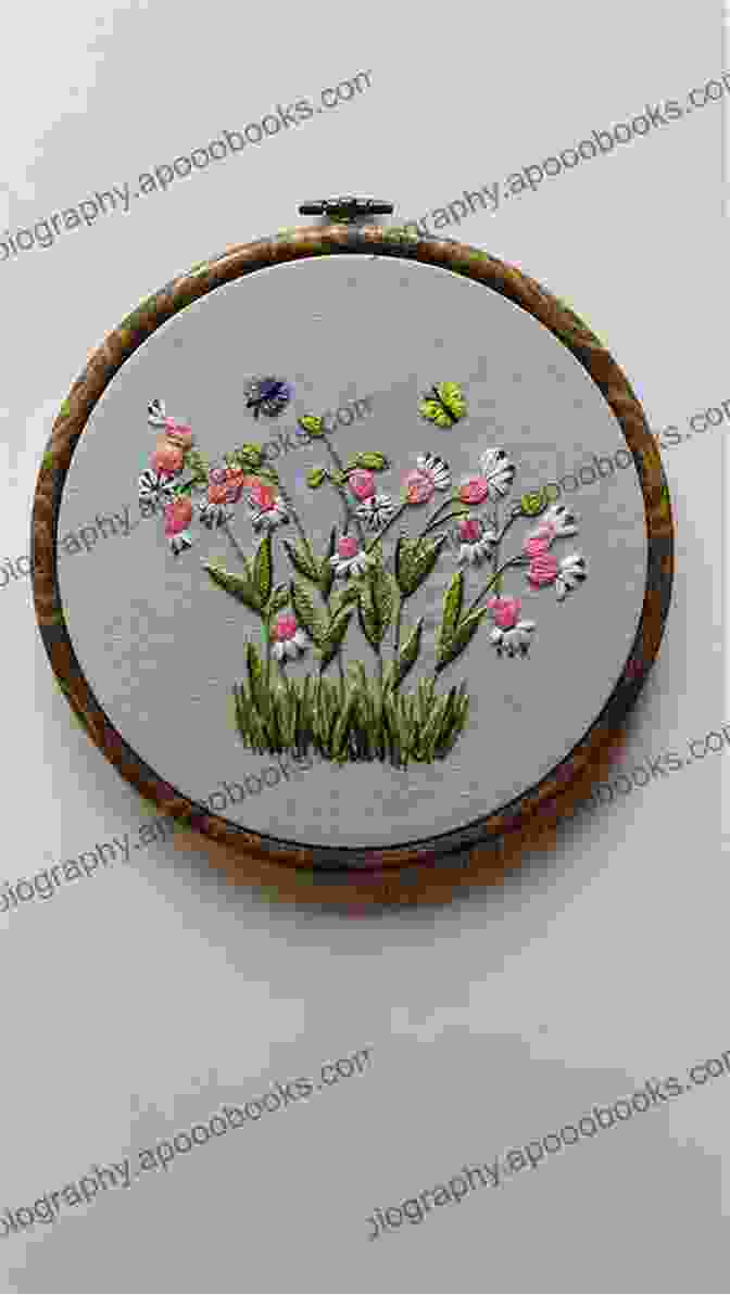 A Beautifully Framed Embroidery Project Hanging On A Wall Embroidery Projects: Easy Embroidery Projects For Beginners With Tutorials: What To Do With Finished Embroidery Projects