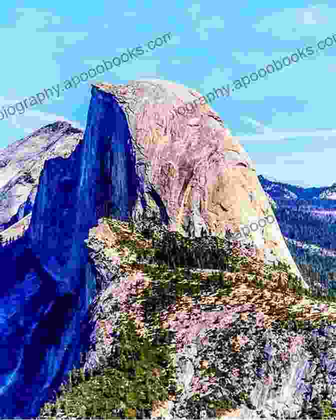 A Breathtaking View Of Yosemite Valley, With Its Iconic Half Dome Granite Formation Rising Above Verdant Meadows. California Travel Guide With 100 Landscape Photos