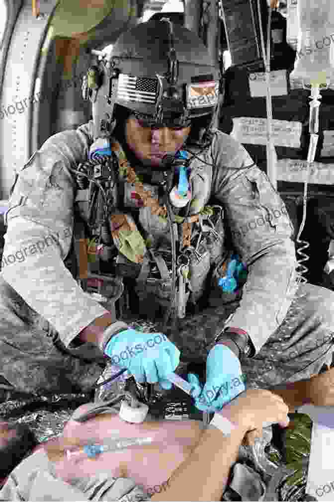 A Combat Medic In Afghanistan Tending To A Wounded Soldier Battleworn: The Memoir Of A Combat Medic In Afghanistan