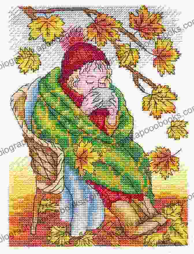 A Cozy Hand Embroidered Autumnal Scene Stitches From The Yuletide: Hand Embroidery To Celebrate The Season