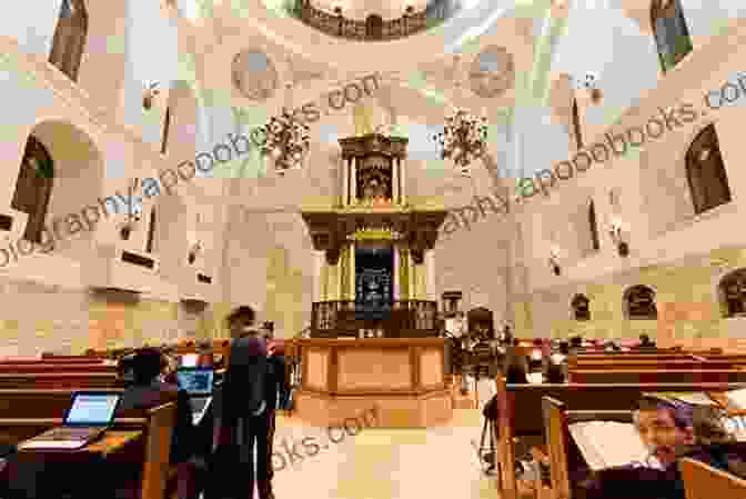 A Jewish Synagogue With People Praying Inside Sketches Of Jewish Social Life