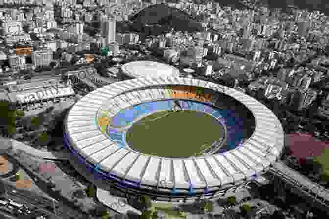 A Panoramic View Captures The Iconic Maracana Stadium, Awash In A Sea Of Yellow And Green As The Brazilian National Football Team Takes To The Field. The Image Evokes The Profound Sense Of National Unity And Pride That Surrounds The Beautiful Game In Brazil. The Country Of Football: Politics Popular Culture And The Beautiful Game In Brazil