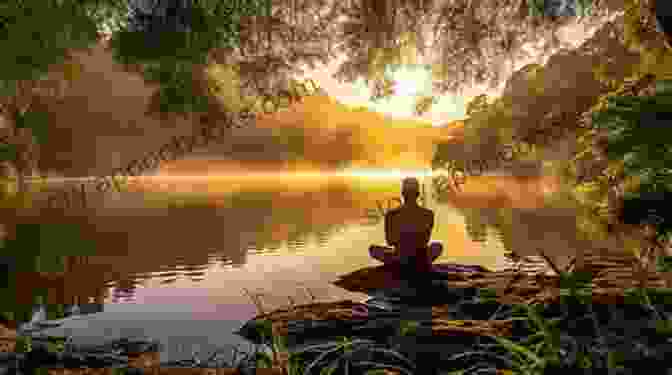 A Person Meditating In A Serene Setting Between The Words: Self Help Poetry Spiritual Affirmations Of The Divine Kind: Divine Ties 1