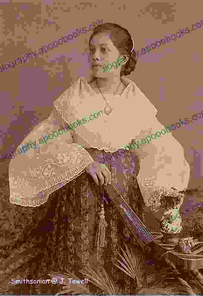 A Portrait Of Philippine Princess Emily Tacrayon, A Regal And Beautiful Woman Adorned In Traditional Filipino Attire. Philippine Princess Emily Tacrayon