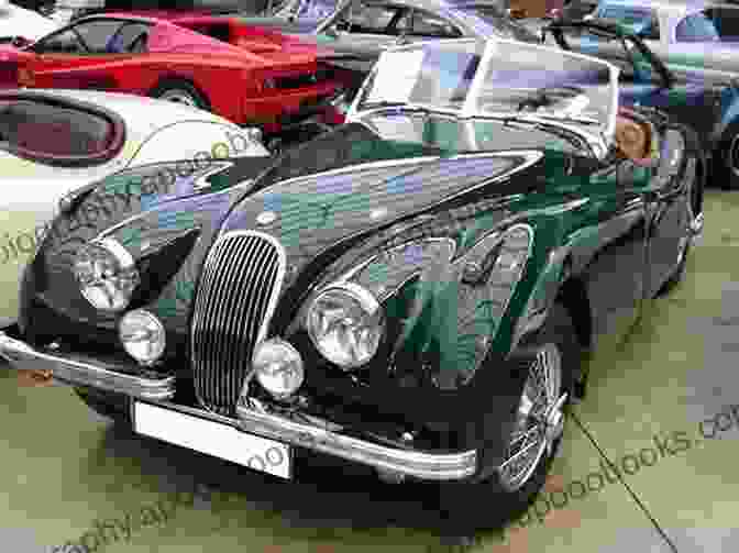 A Sleek Jaguar XK 120, A Symbol Of Post War Automotive Opulence JAGUAR The Complete Story Of The Famous Jaguar Car (History Of The Automobile)