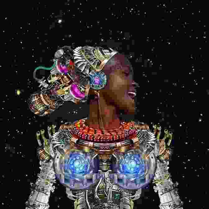 A Vibrant And Surreal Painting Depicting Afrofuturist Motifs, Such As Advanced Technology And Celestial Imagery. Black Utopia: The History Of An Idea From Black Nationalism To Afrofuturism