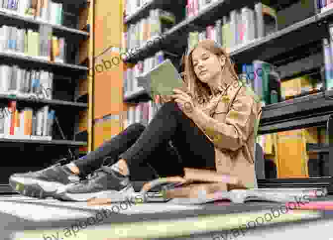 A Young Adult Sits In A Library, Reading The Brown Dog Chronicles Michael Clay Thompson