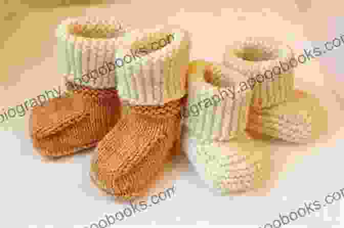 Adorable Baby Booties Knitted Using Patterns From 'Quick And Cute Knit Baby Booties Patterns' Baby Booties Knitting: Quick And Cute Knit Baby Booties Patterns