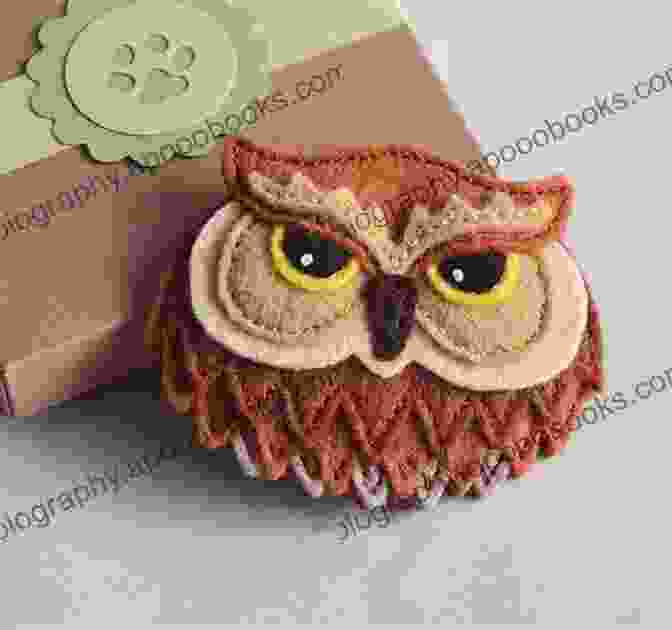 An Adorable Owl Stitched Fabric Brooch With Beady Eyes Twenty To Make: Stitched Fabric Brooches