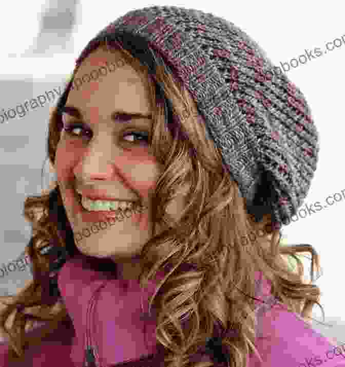 An Elegant Woman Wearing A Lace Slouchy Beanie And Cowl, Showcasing The Intricate Lacework Lace Slouchy Beanie And Cowl Knitting Pattern Sylvia