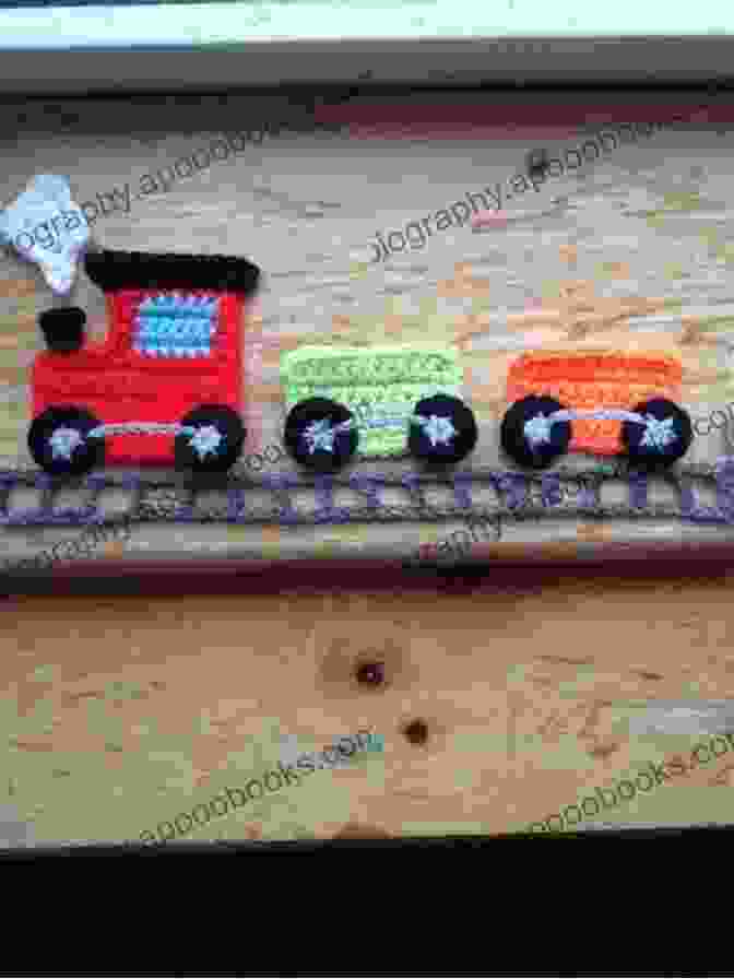 Crochet Train Appliqué Pattern Customizable Options Crochet Pattern: Train Applique Homeartist Design