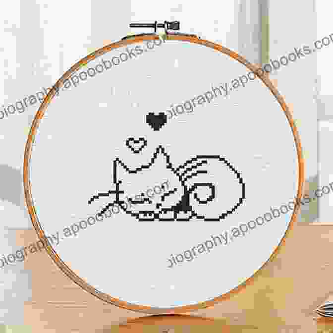 Cross Stitch Pattern Of A Sleeping Cat Curled Up In A Ball Cross Stitch Patterns Cat Meow Animals Modern For Adults + Basic Tutorial How To Hand Embroidery Design Edition (Cross Stitch Patterns With Flowers And Nature)