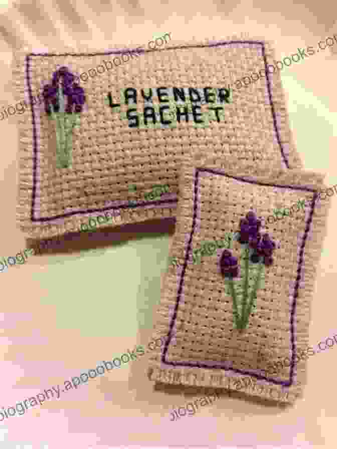 Cross Stitch Project Featuring A Lavender Sachet Farbstudie Quadrate Cross Stitch Pattern Kandinsky: Regular And Large Print Cross Stitch Pattern