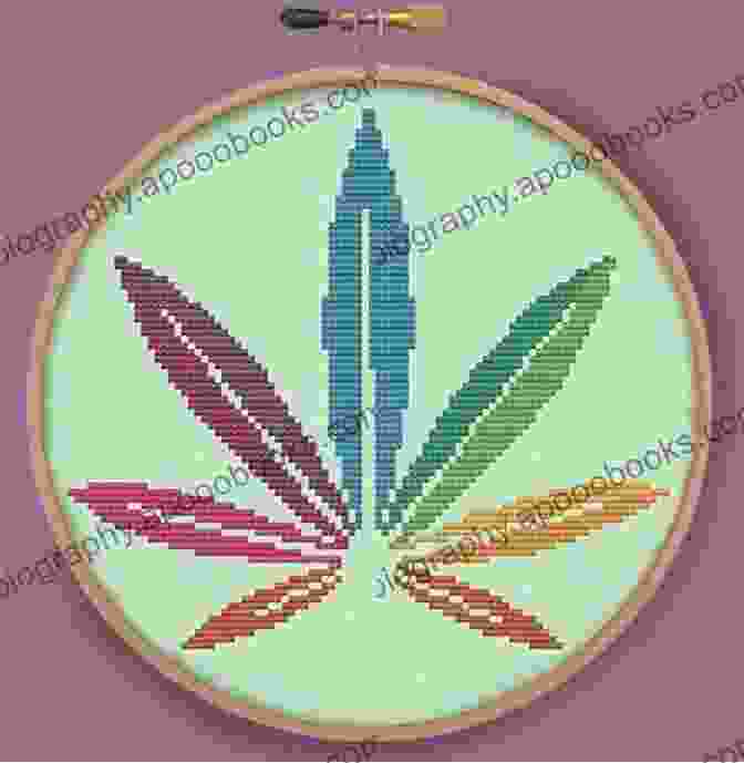 Embroidered Weed Cross Stitch Pattern Weed Cross Stitch Pattern Rachel Worth