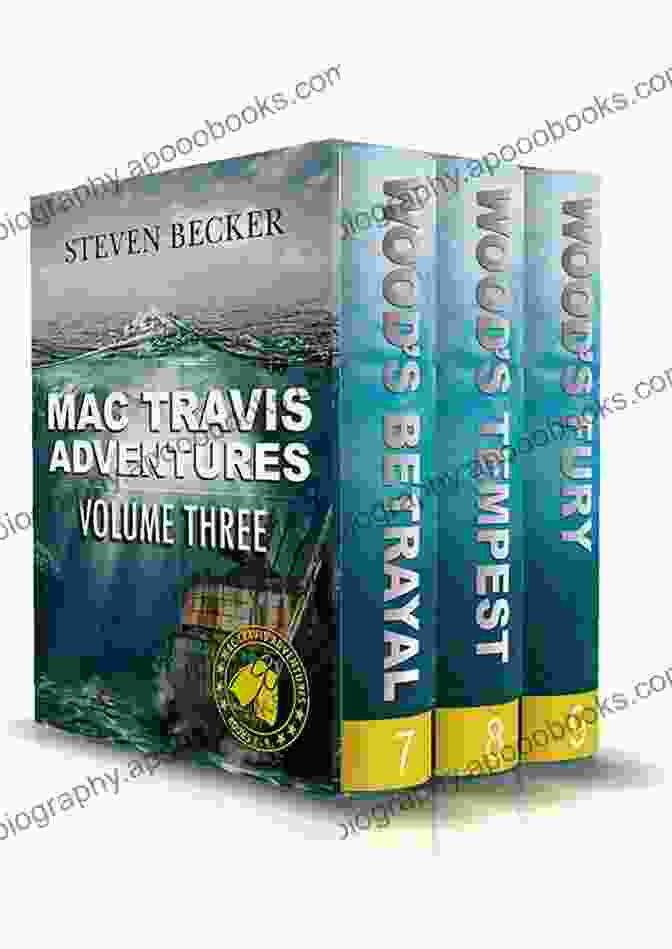 Mac Travis Adventures Box Set Cover With An Image Of The Protagonist Mac Travis In A Vibrant Tropical Setting Mac Travis Adventures Volume 3: Action And Adventure In The Florida Keys (Mac Travis Adventures Box Set)