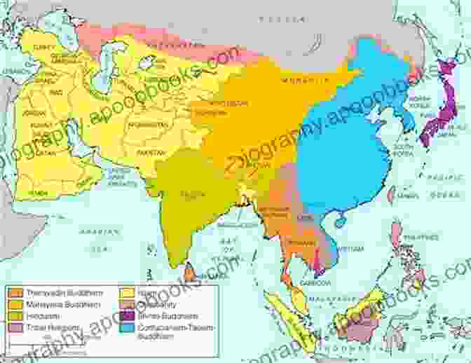 Map Of South Asia With Different Colored Regions Representing Different Religions Religion And Politics In South Asia