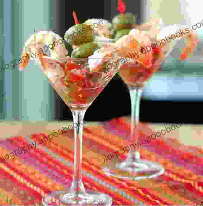 Mouthwatering Shrimp Cocktail Served In A Martini Glass Customize Your Crochet: Adjust To Fit Embellish To Taste