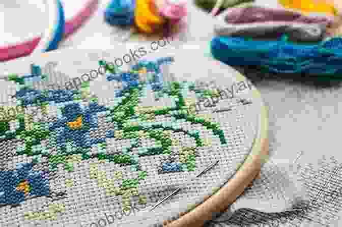 Regular Print Cross Stitch Pattern Featuring A Delicate Floral Design Taos Pueblo Cross Stitch Pattern Will Sparks: Regular And Large Print Cross Stitch Pattern