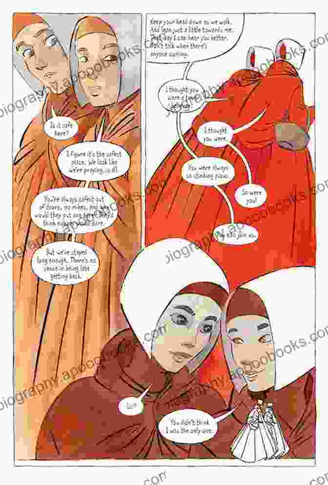 The Handmaid's Tale Graphic Novel Cover Art, Featuring Offred In Her Distinctive Red Habit Amidst Barbed Wire. The Handmaid S Tale (Graphic Novel): A Novel