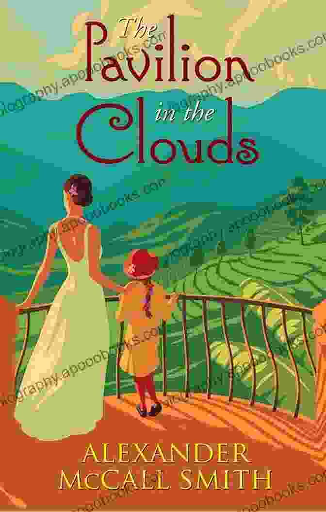 The Pavilion In The Clouds Book Cover Featuring A Romantic Scene Between Daphne And Ash Set Against The Backdrop Of The Himalayas The Pavilion In The Clouds