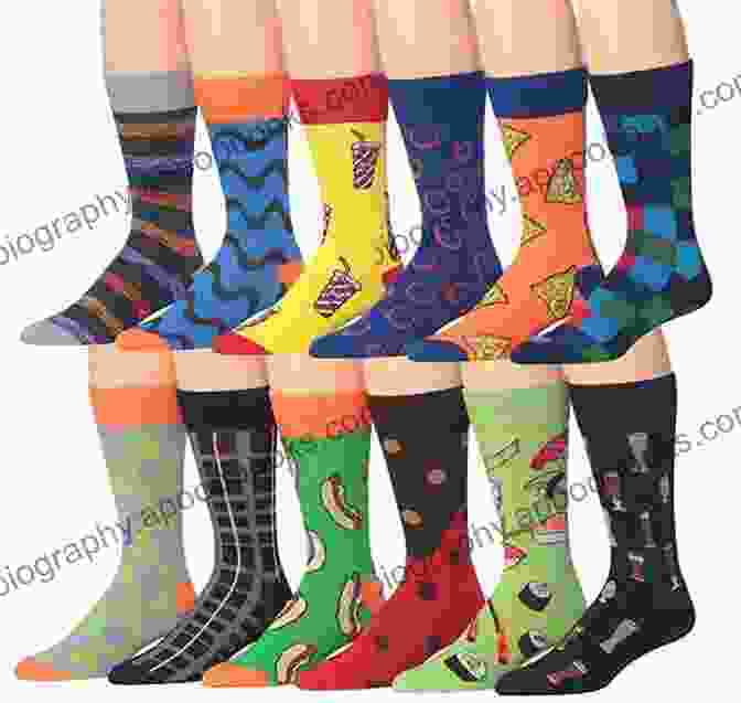 Variety Of Colorful And Patterned Socks, Showcasing Customization Options Knit Soxx For Everyone: 25 Colorful Sock Patterns For The Whole Family