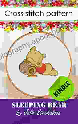 The Cross Stitch Pattern Sleeping Bear Dmc Floss Digital Animals Small Easy: Embroidery Design With Animals Dmc (Cross Stitch Patterns With Animals)