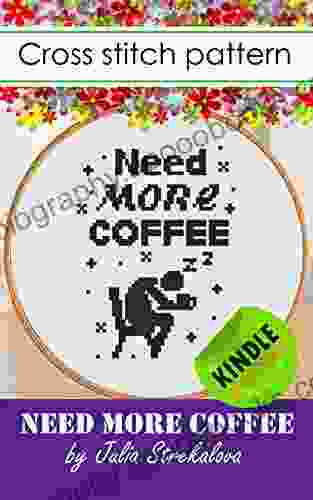 Cross Stitch Patterns For Beginners Need More Coffee Easy And Small For Adults Hand Embroidery Designs Edition Letters